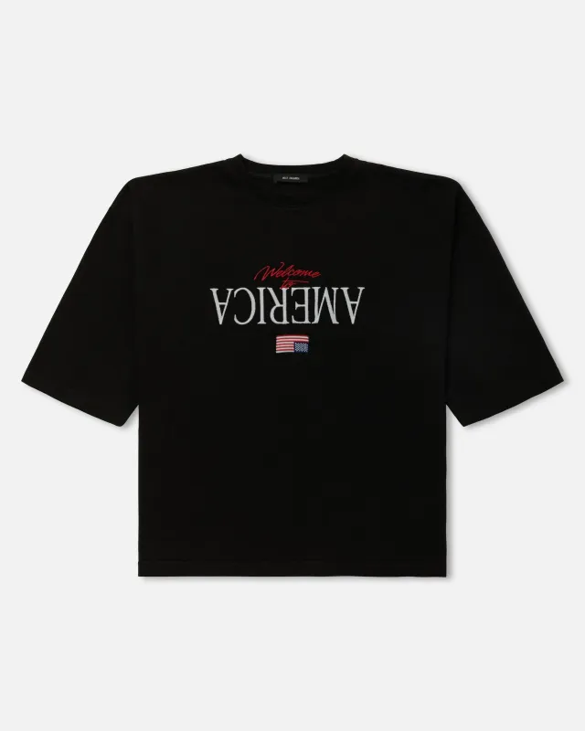 WELCOME TO AMERICA - BUFFALO TEE - BLACK BEAUTY sold by Willy Chavarria