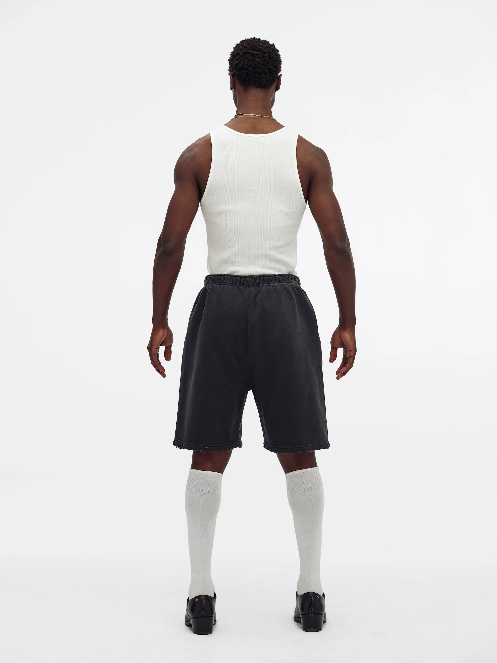 HARDCORE BUFFALO SWEATSHORT - BLACK BEAUTY sold by Willy Chavarria product image thumbnail 4