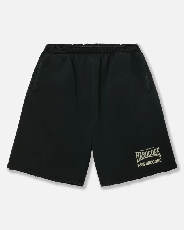 HARDCORE BUFFALO SWEATSHORT - BLACK BEAUTY made by Willy Chavarria