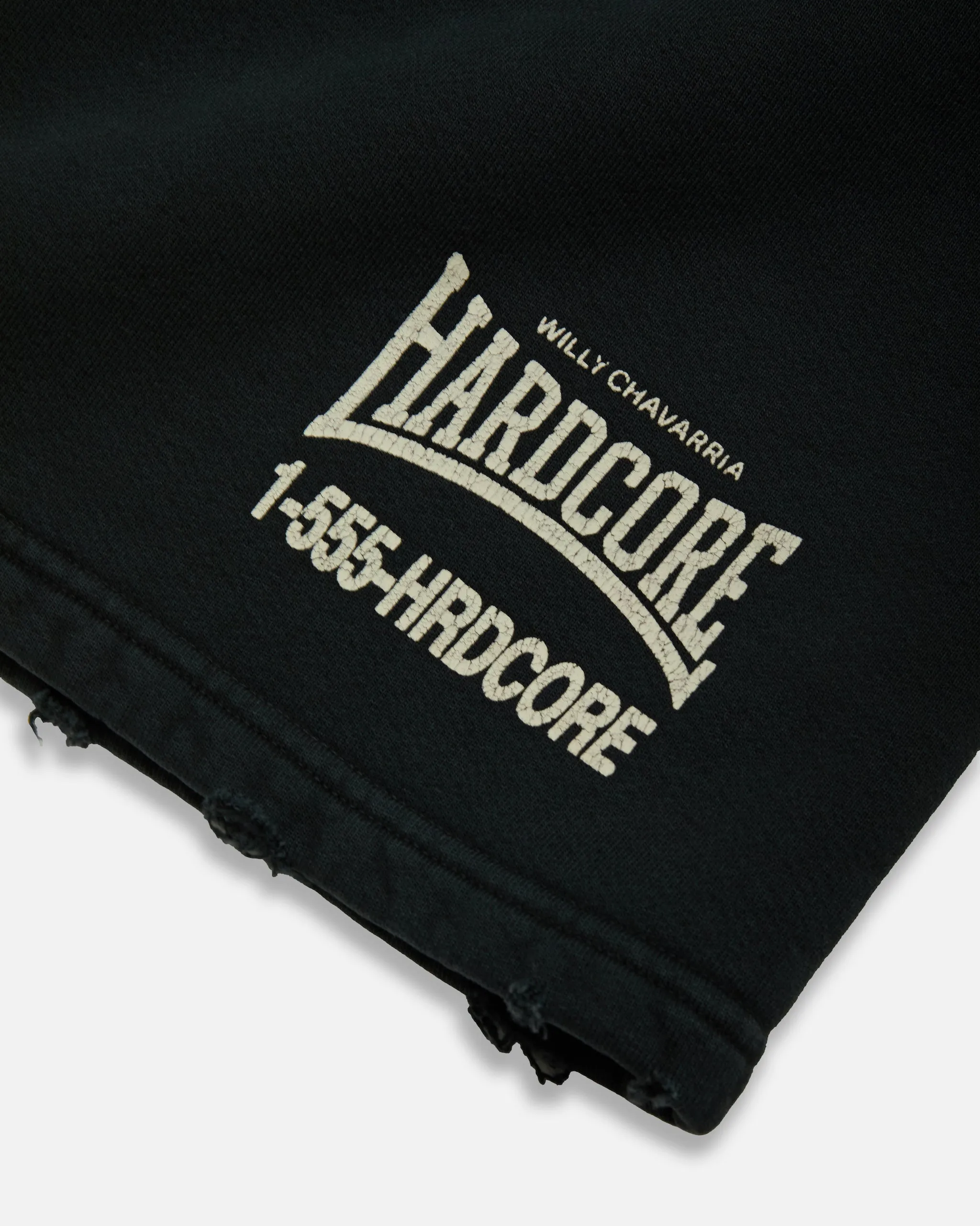 HARDCORE BUFFALO SWEATSHORT - BLACK BEAUTY sold by Willy Chavarria product image thumbnail 5