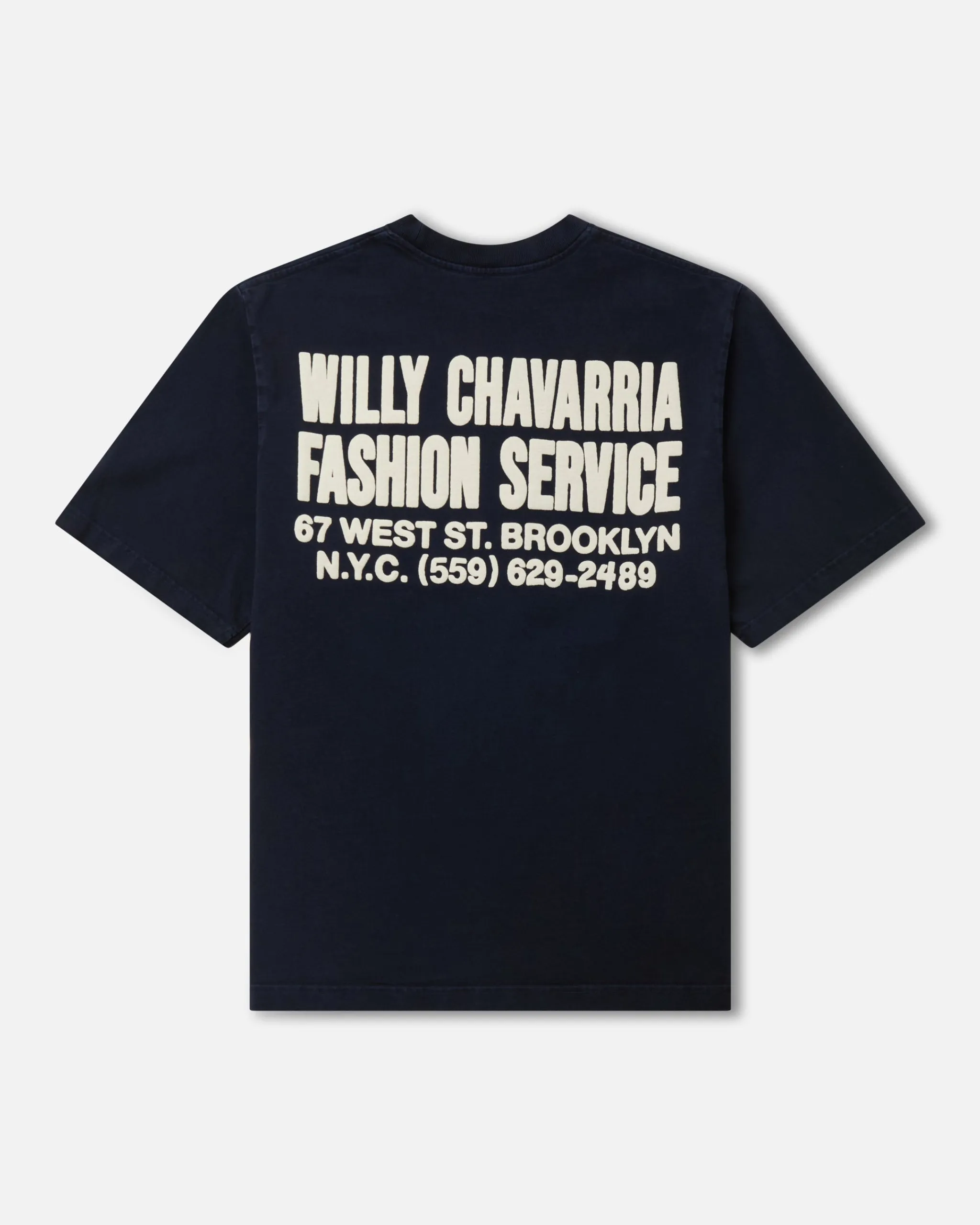 FASHION SERVICES STANDARD TEE - PEACOAT sold by Willy Chavarria product image thumbnail 2