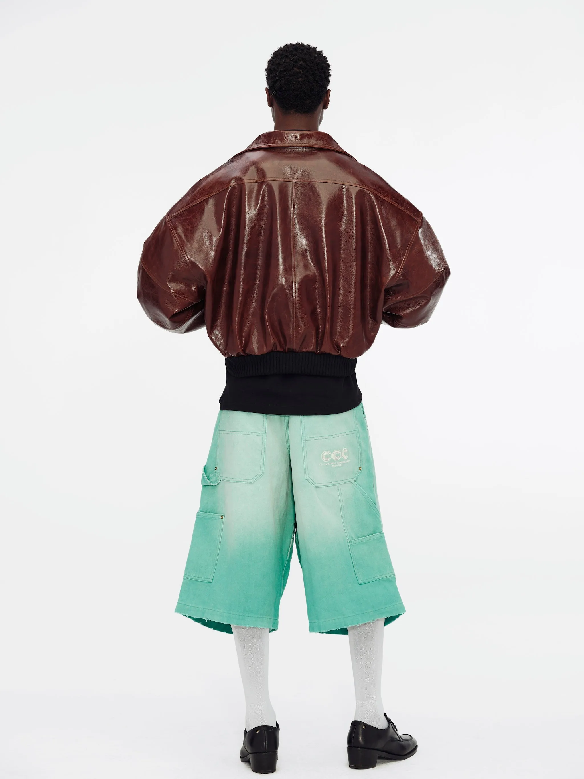 LTHR RUFF RIDER JACKETS - CHOCO sold by Willy Chavarria product image thumbnail 5