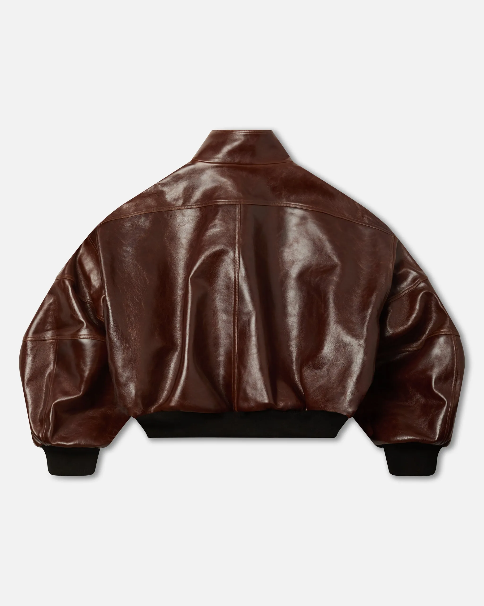 LTHR RUFF RIDER JACKETS - CHOCO sold by Willy Chavarria product image thumbnail 4