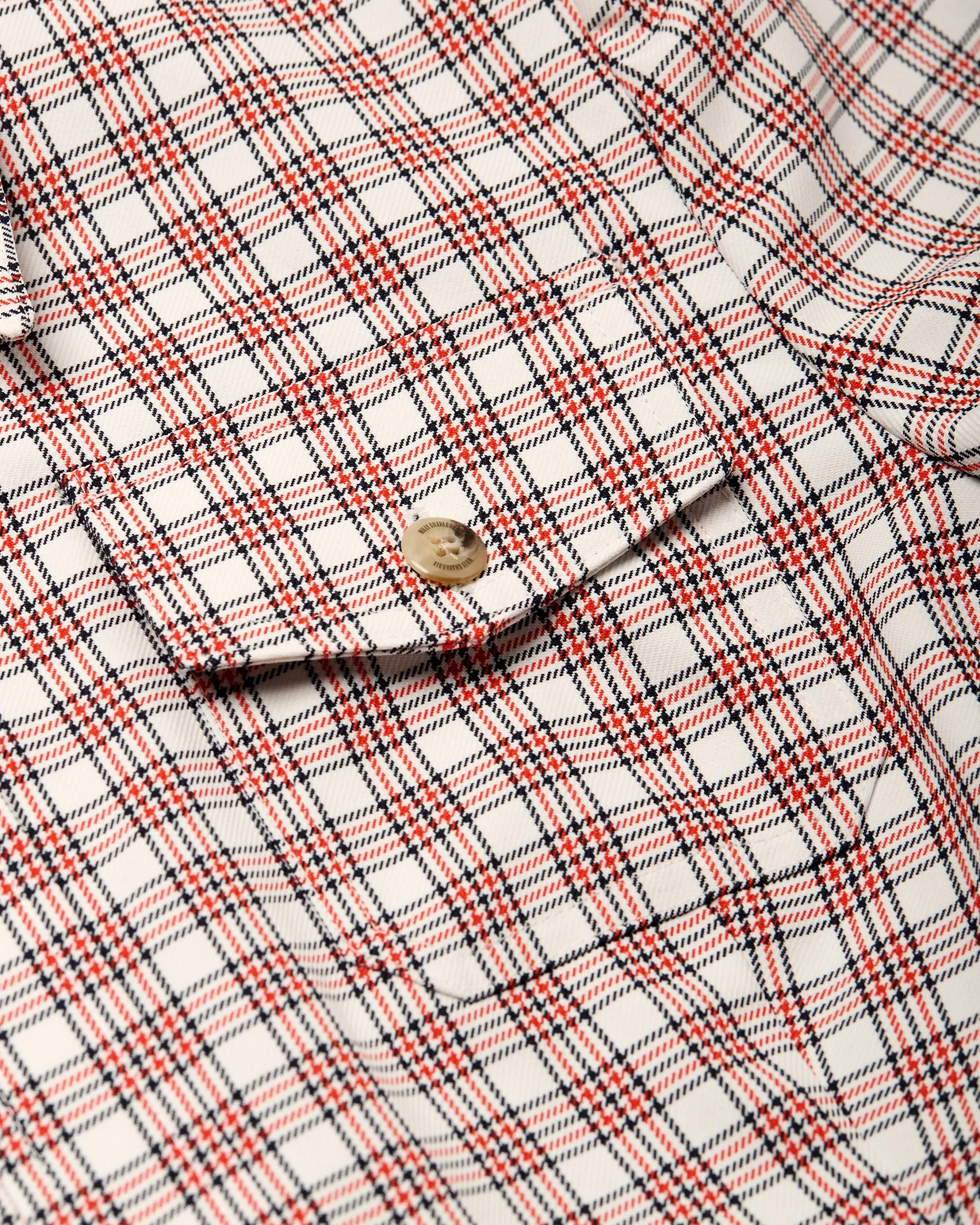 CHAVELA DRESS - RED/WHT PLAID sold by Willy Chavarria product image thumbnail 4