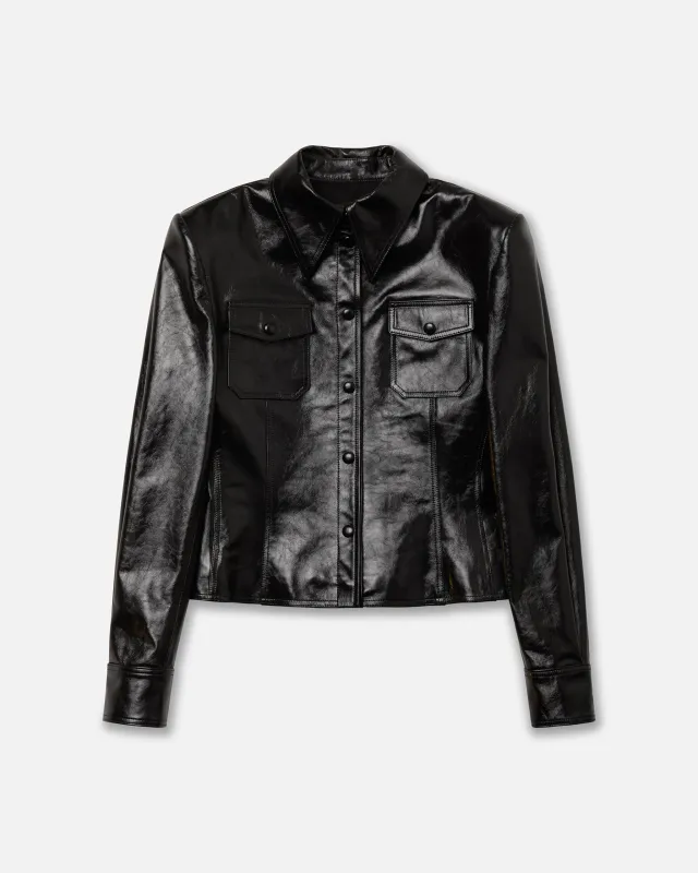 LTHR CHAVELA L/S SHIRT - BLACK BEAUTY made by Willy Chavarria