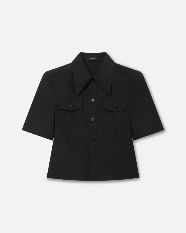 CHAVELA S/S SHIRT - BLK made by Willy Chavarria