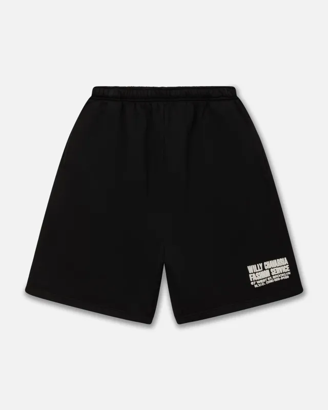 "FASHION SERVICES" - BUFFALO SWEATSHORT - BLACK BEAUTY sold by Willy Chavarria