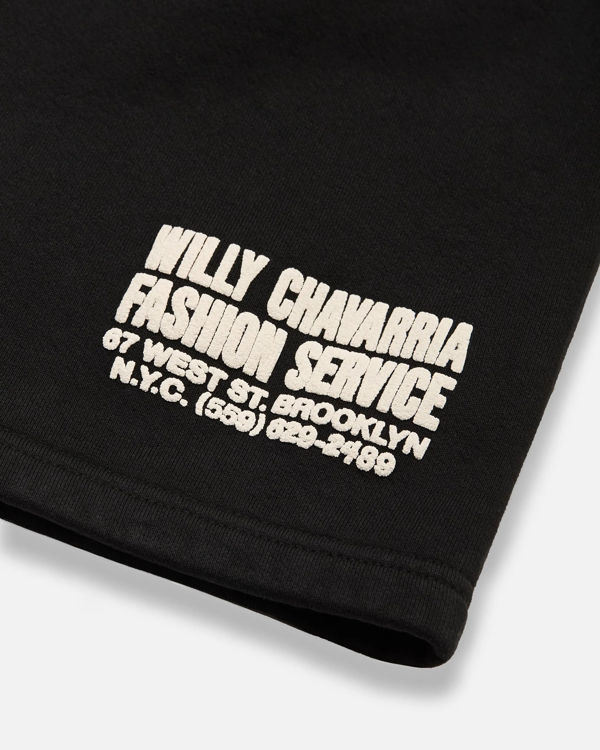 "FASHION SERVICES" - BUFFALO SWEATSHORT - BLACK BEAUTY sold by Willy Chavarria product image thumbnail 3