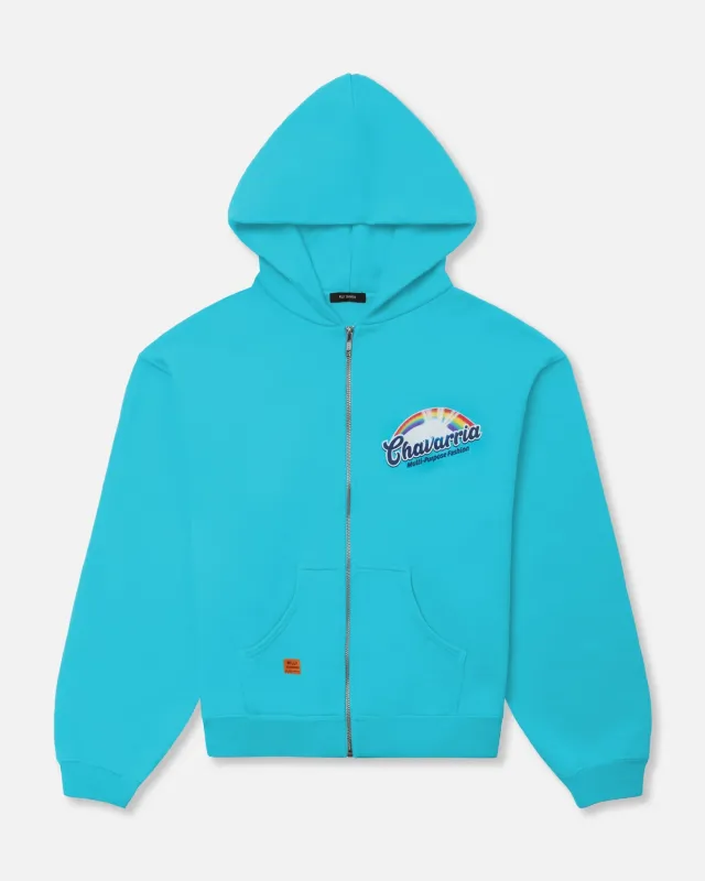 FABULOSO SHRUNKEN HOODIE - BOUR. BLUE made by Willy Chavarria