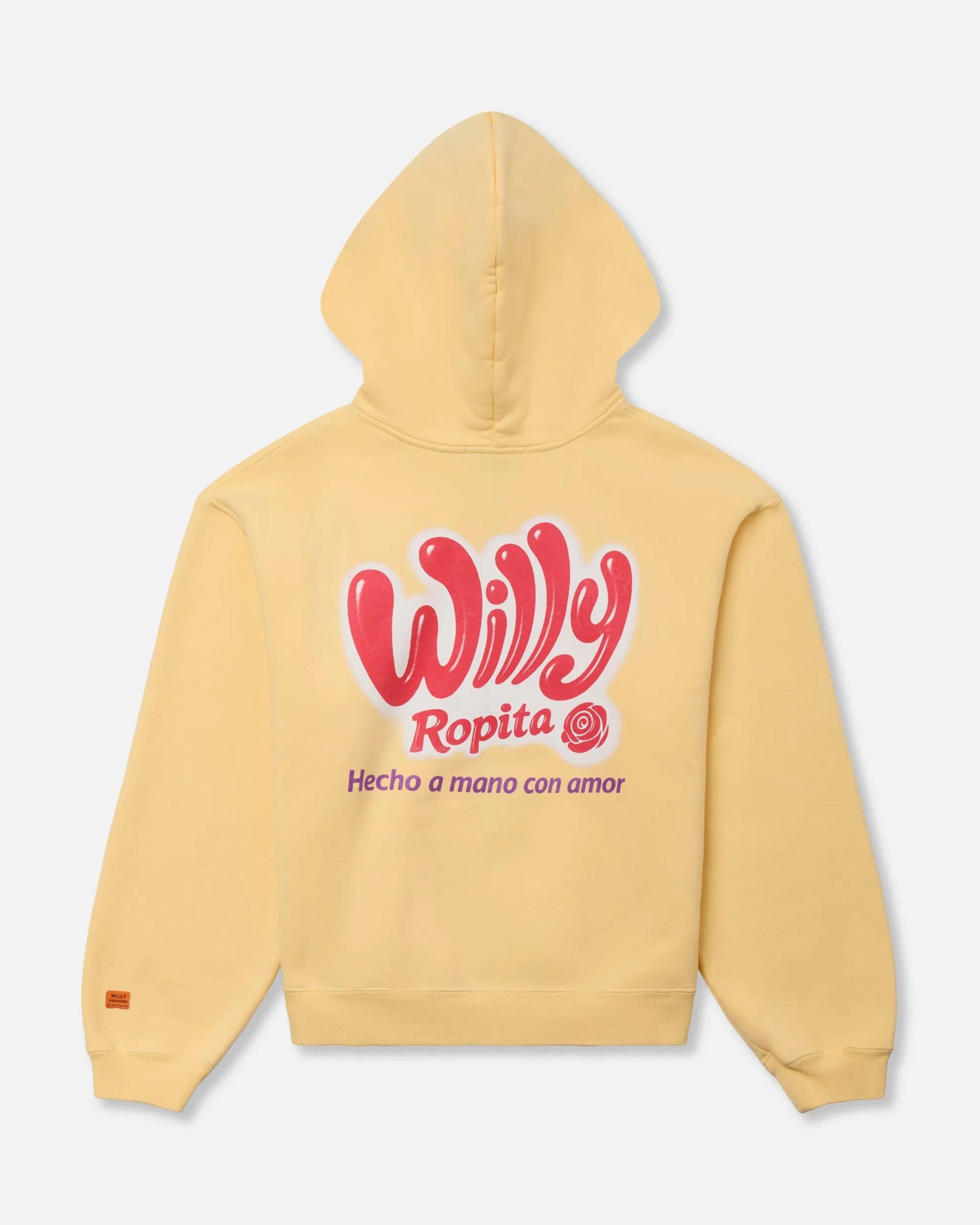 WILLY ROPITA SHRUNKEN ZIP-THROUGH HOODIE - BTTR sold by Willy Chavarria product image thumbnail 2