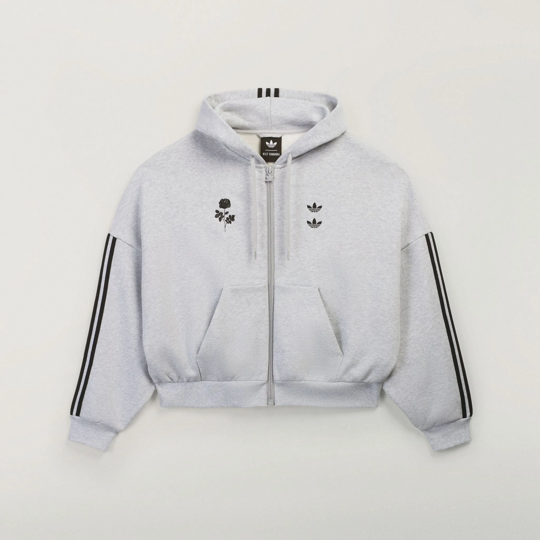ADIDAS X WC FULL ZIP HOODY - GRY sold by Willy Chavarria
