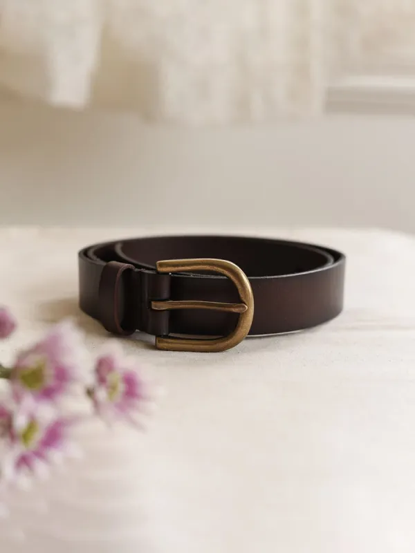 Vintage Style Leather Belt sold by Simple Retro