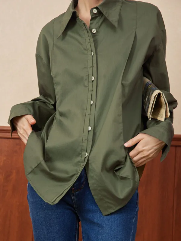 【SALE】Elyse Green Blouse made by Simple Retro