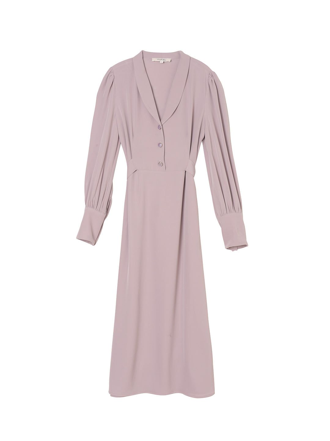Raya Puff Long Sleeve Purple Midi Dress sold by Simple Retro product image thumbnail 7