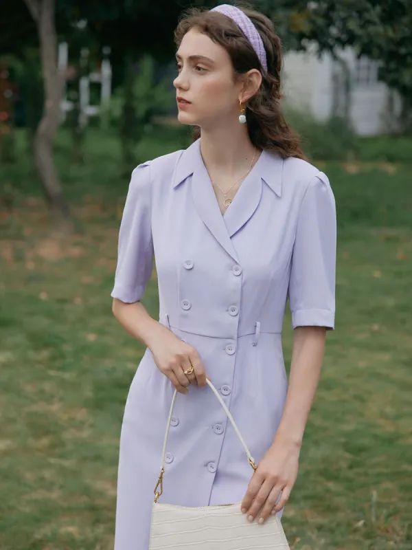 Natalie Chiffon Suit Midi Dress sold by Simple Retro