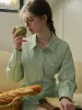 Alana Classic Lapel Pocket Shirt sold by Simple Retro