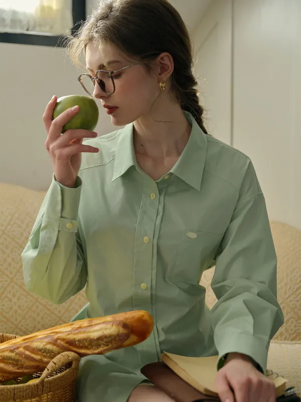 Alana Classic Lapel Pocket Shirt sold by Simple Retro