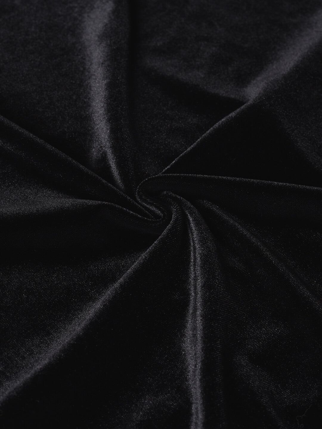 Bethany Straight Black Midi Velvet Skirt sold by Simple Retro product image thumbnail 4