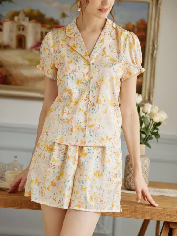 Annie Butterfly Printed Pajama Bottom sold by Simple Retro