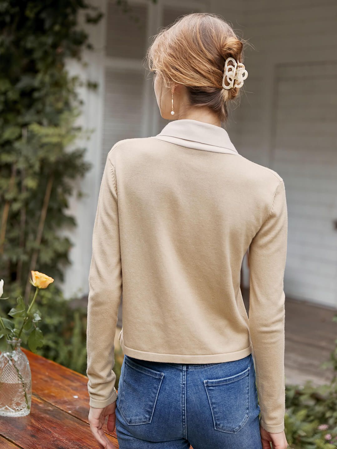 Jovie Contrast Sailor Collar Knit Sweater sold by Simple Retro product image thumbnail 6