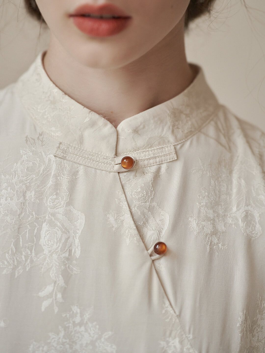 White Petal Pattern Dress sold by Simple Retro product image thumbnail 8