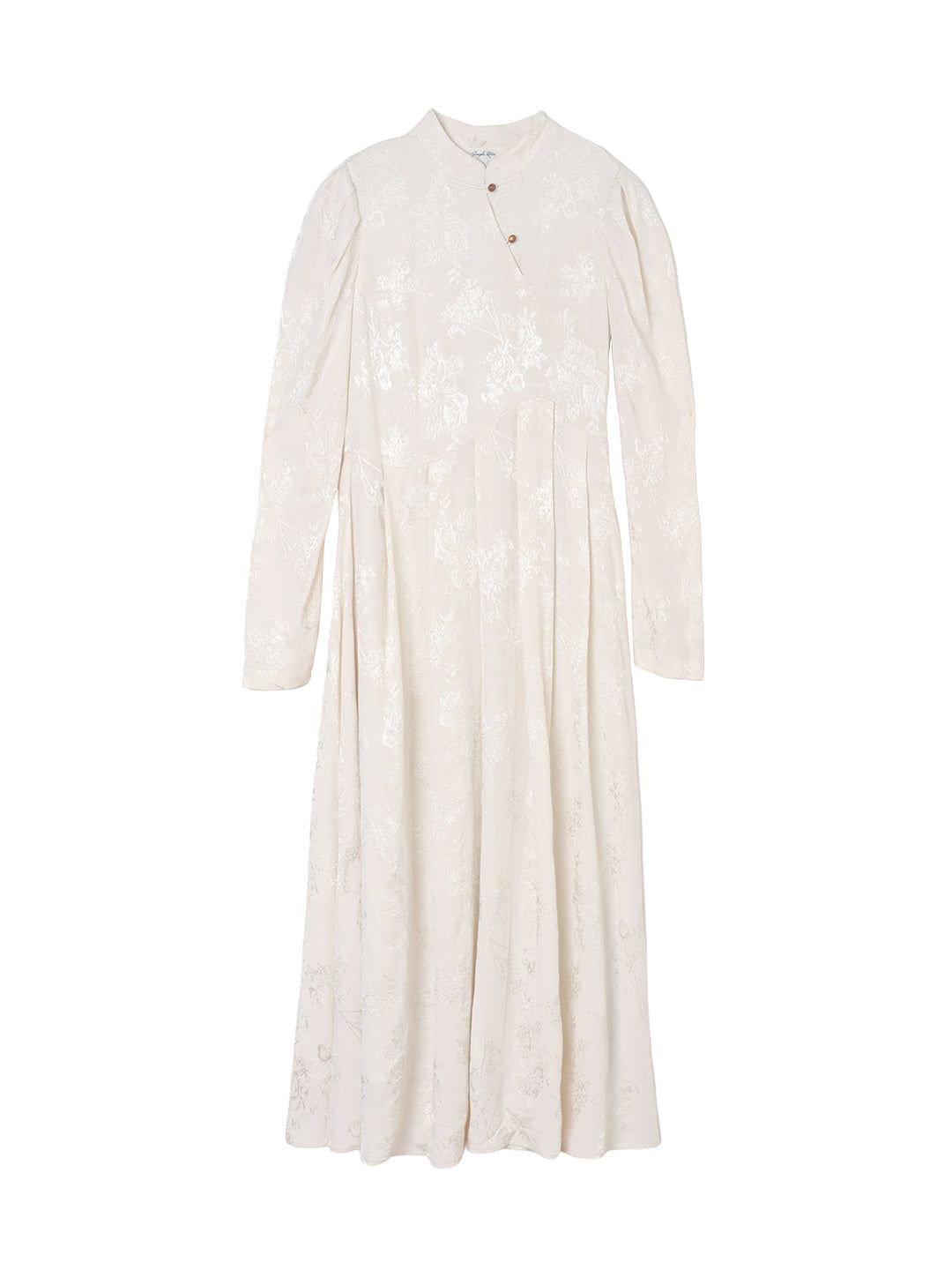 White Petal Pattern Dress sold by Simple Retro product image thumbnail 9