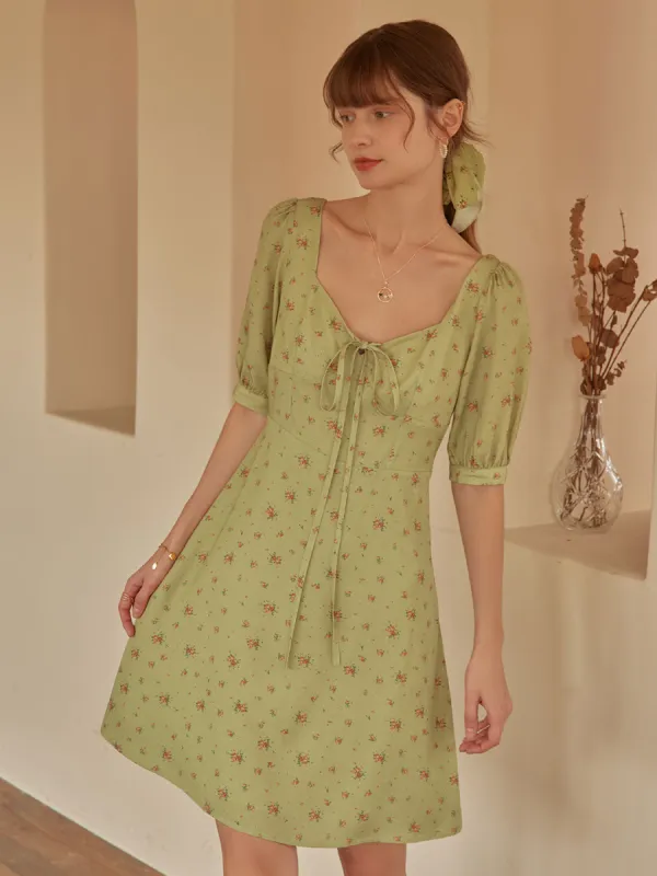 Rosalina Floral Mini Tea Dress sold by Simple Retro