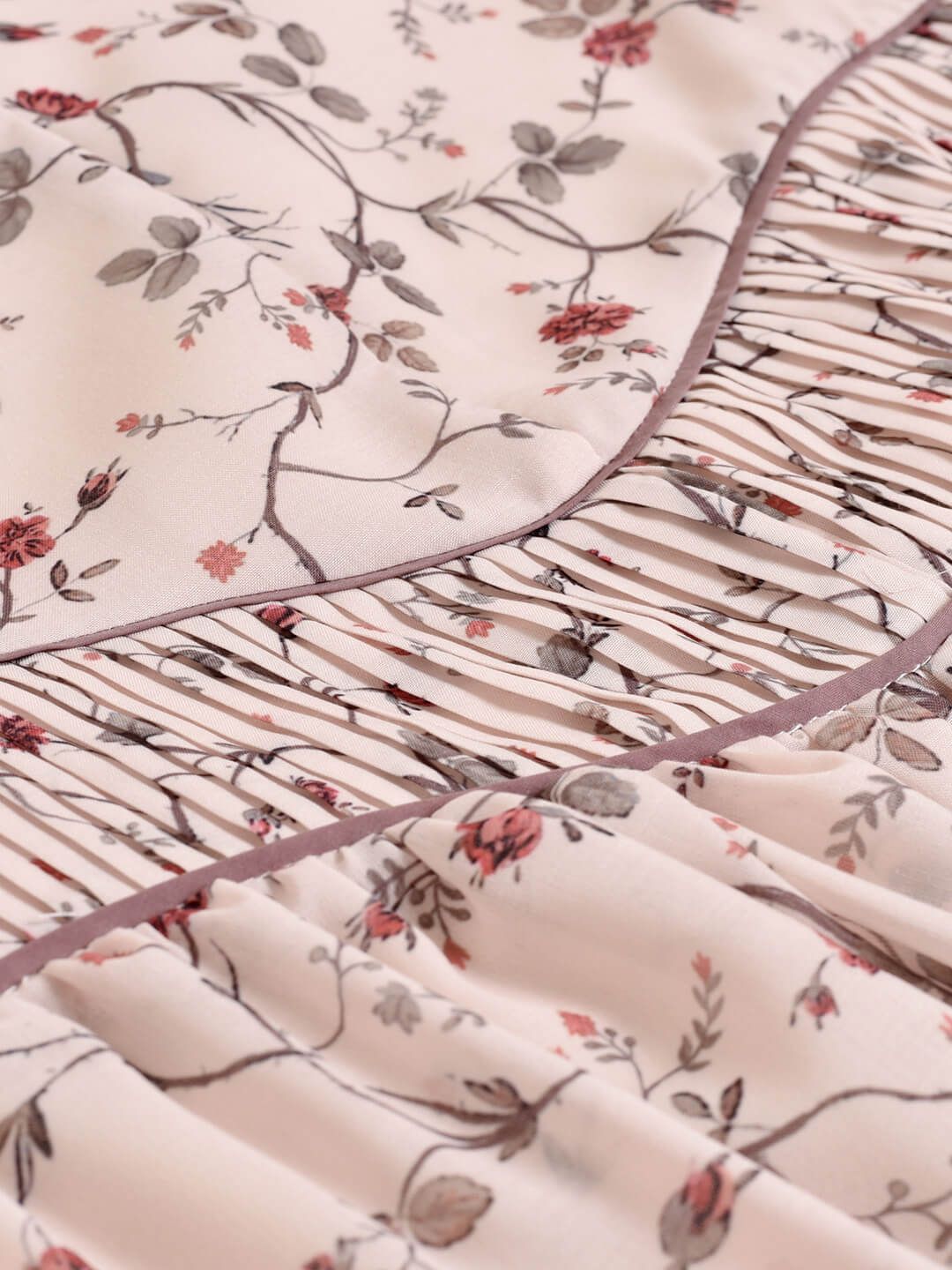 (Clearance) Marie Printed Brown Midi Skirt sold by Simple Retro product image thumbnail 7