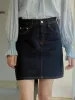 Kayleigh Vintage A-Line Cotton Denim Skirt sold by Simple Retro