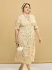 【Final Sale】Plus Size Kora Floral Printed Maxi Dress sold by Simple Retro