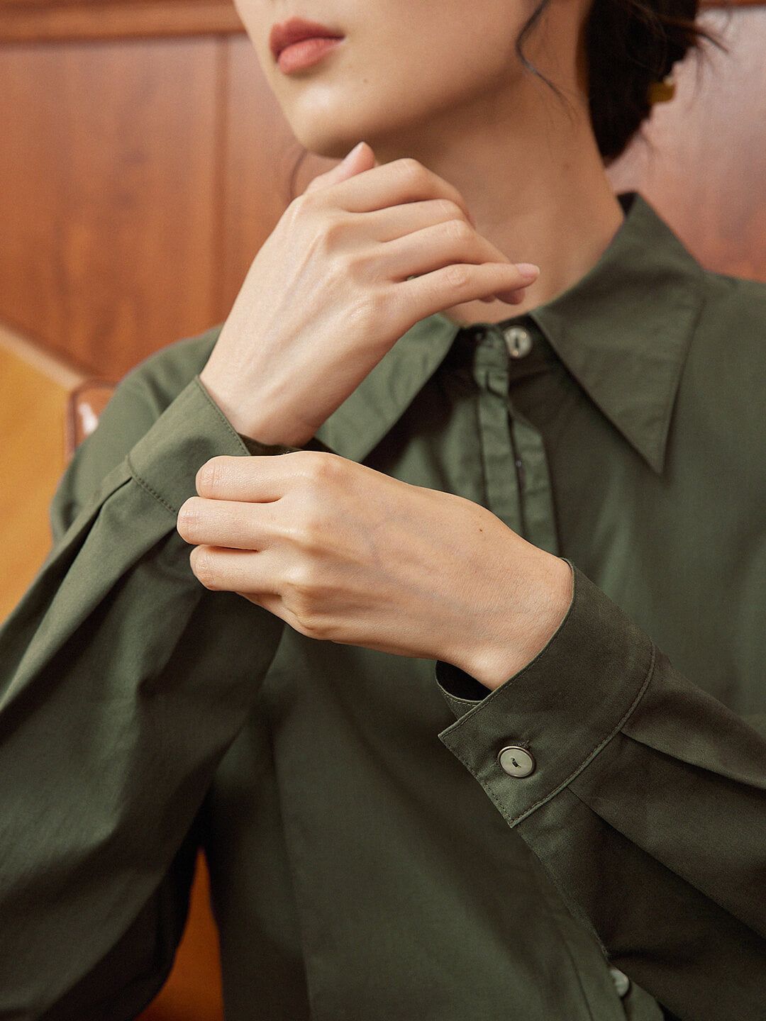 【SALE】Elyse Green Blouse sold by Simple Retro product image thumbnail 2
