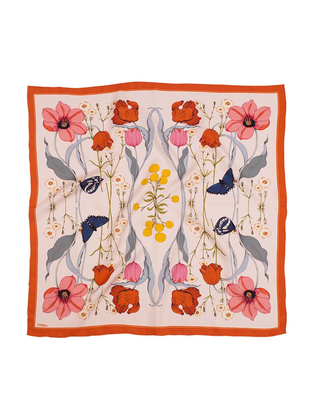Chowxiaodou 16 Momme Tulip Silk Twill Large Square Scarf 90*90 sold by Simple Retro product image thumbnail 2