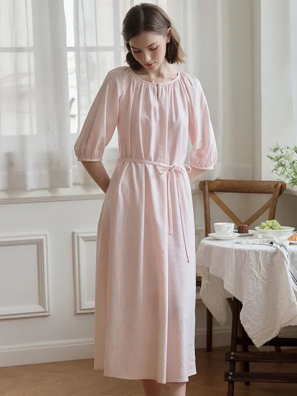 Bethany Loose Sweet Pink Dress sold by Simple Retro