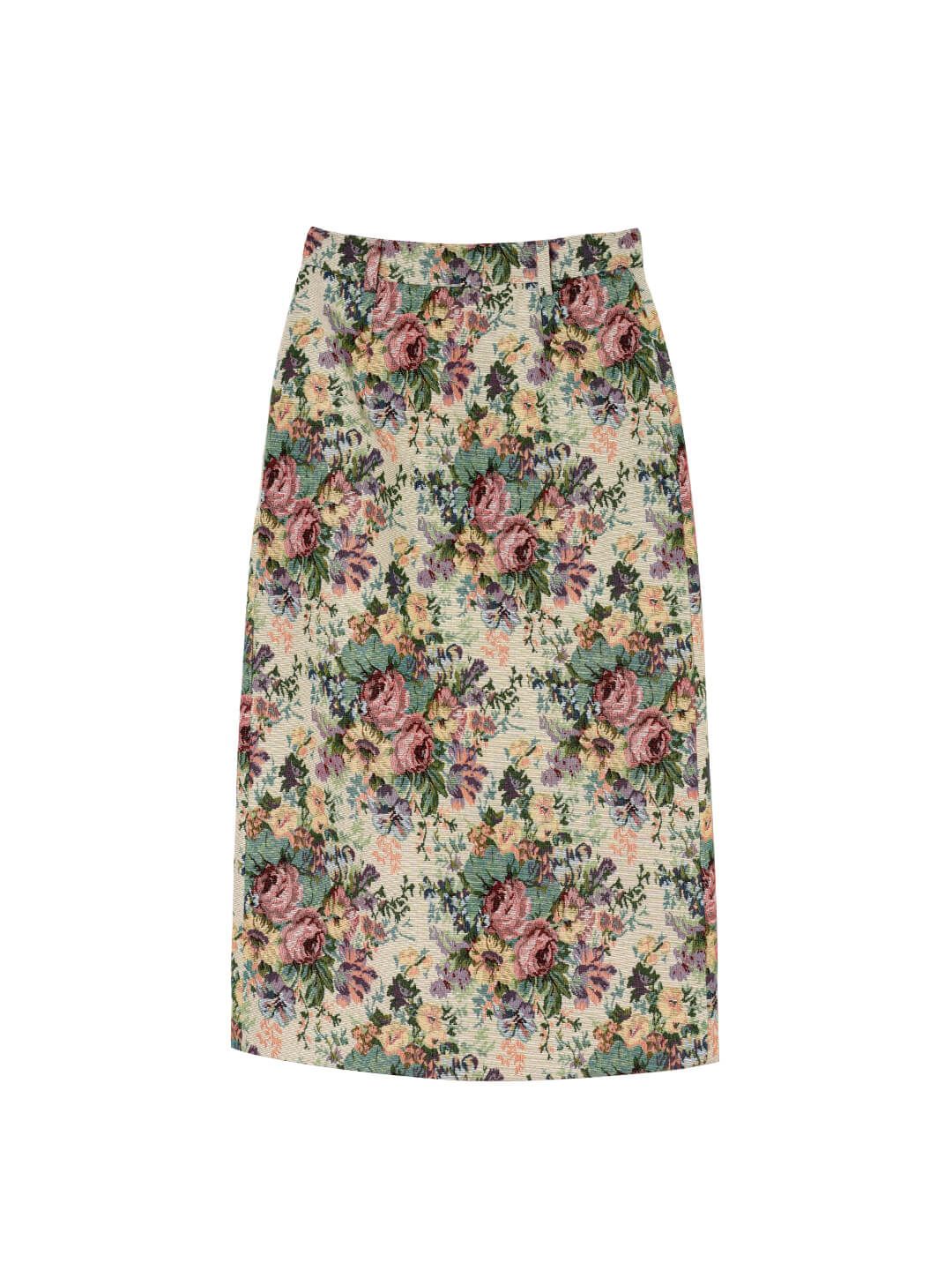 Cosette Rose Jacquard Midi Skirt sold by Simple Retro product image thumbnail 7