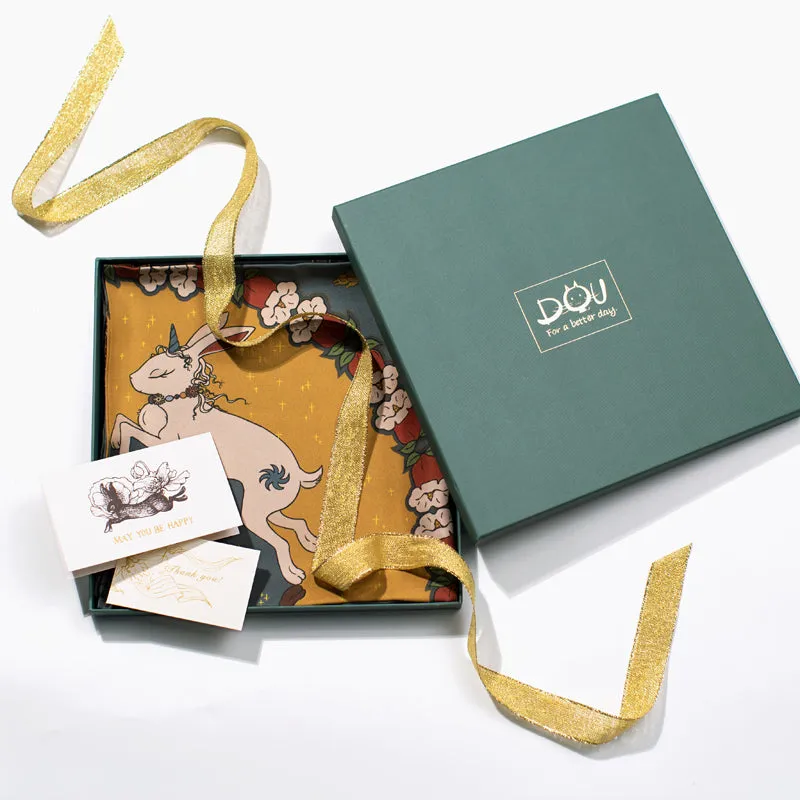 Chowxiaodou 16 Momme Large Square Slik Twill Scarf 110*110 sold by Simple Retro product image thumbnail 5