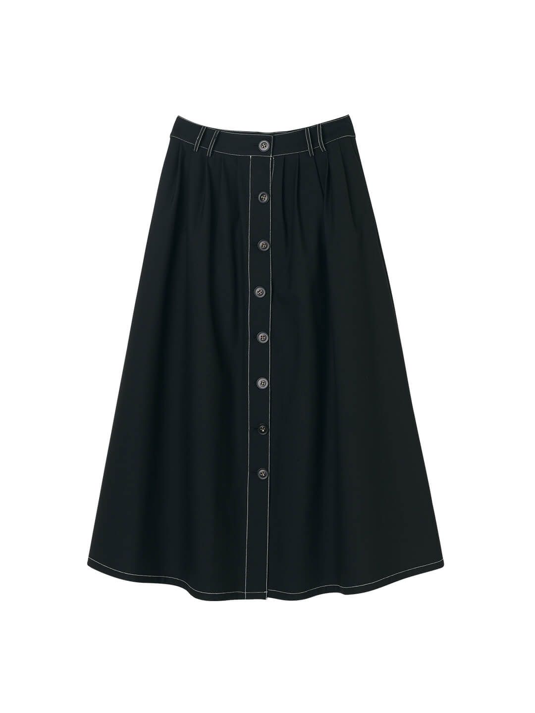 【FINAL SALE】Madge High-waisted Black Maxi Skirt sold by Simple Retro product image thumbnail 7