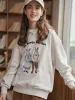 Rabbit Embroidered Hoodie sold by Simple Retro