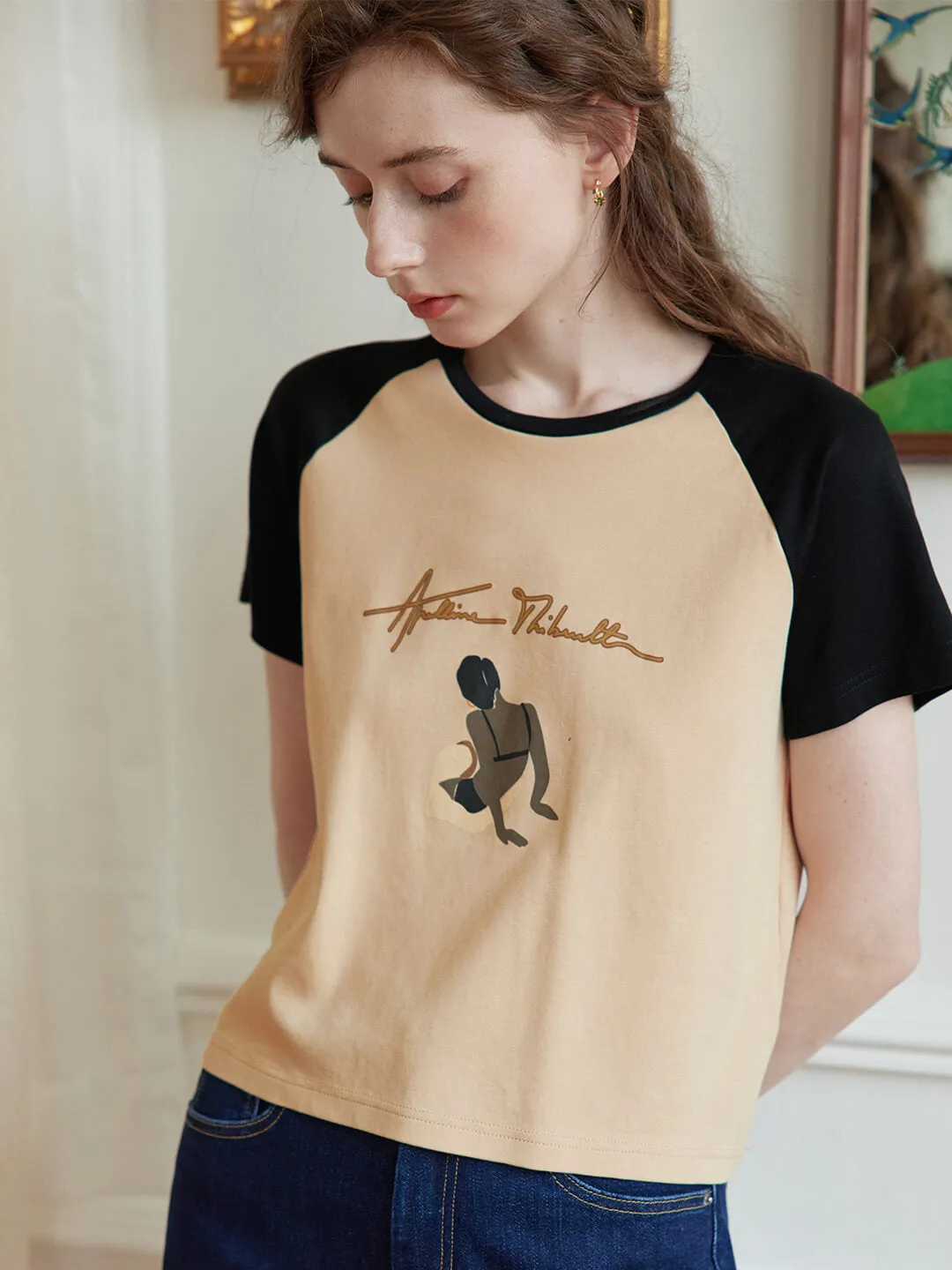 Apolline Women Power Inspired Graphic T-Shirt sold by Simple Retro product image thumbnail 3