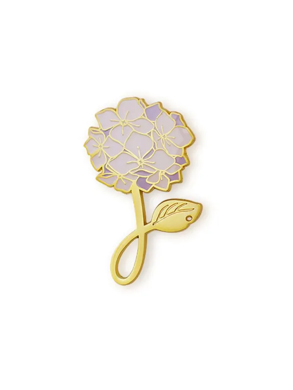 Chowxiaodou Hydrangea Pin made by Simple Retro