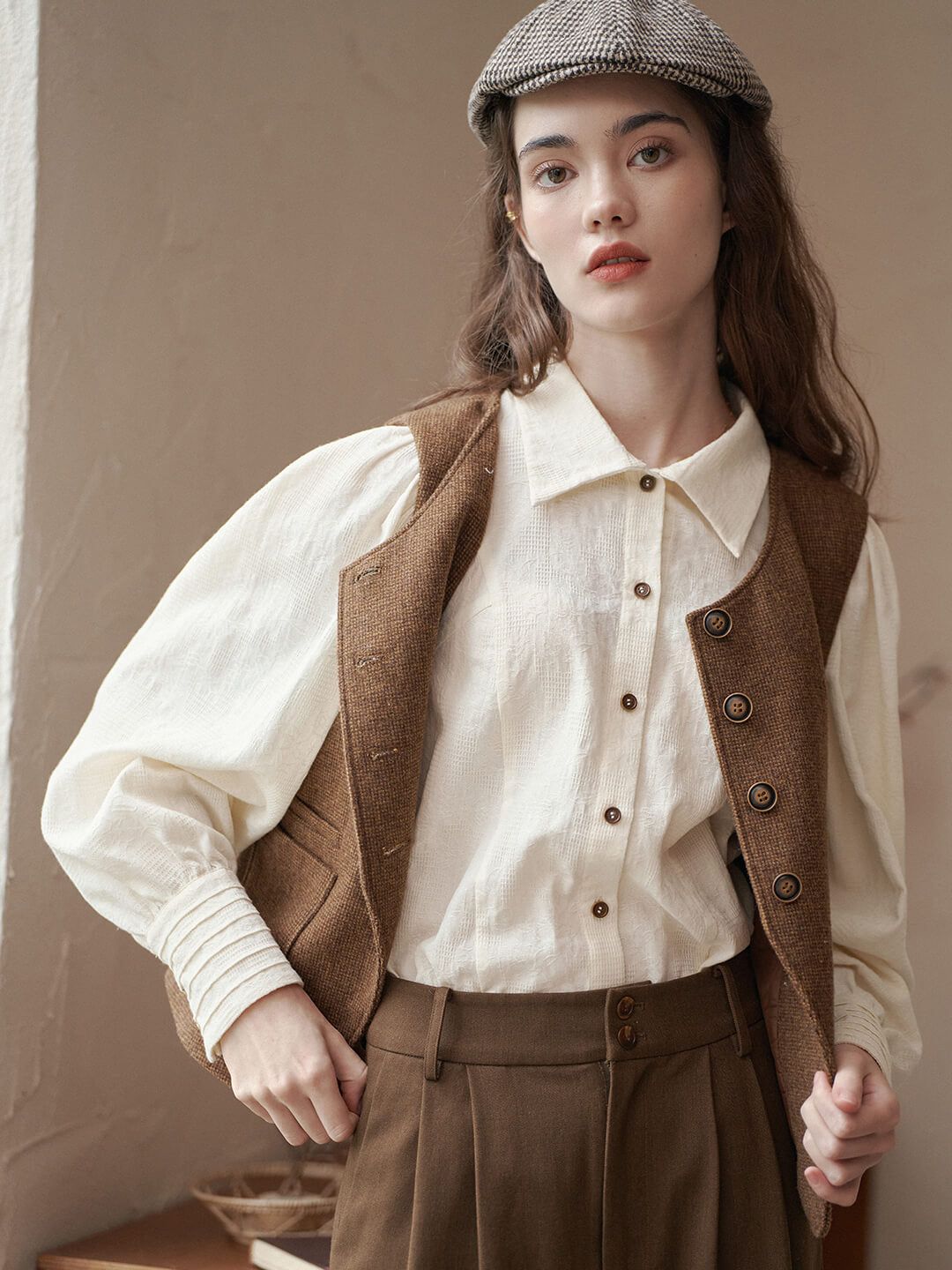 Vintage British Style Round Neck Waistcoat sold by Simple Retro product image thumbnail 10