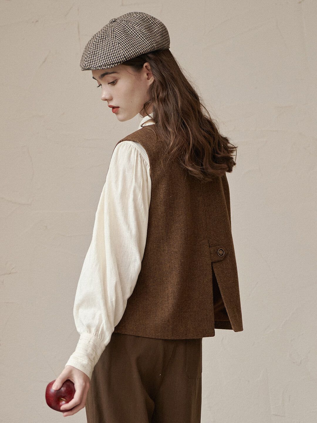 Vintage British Style Round Neck Waistcoat sold by Simple Retro product image thumbnail 5