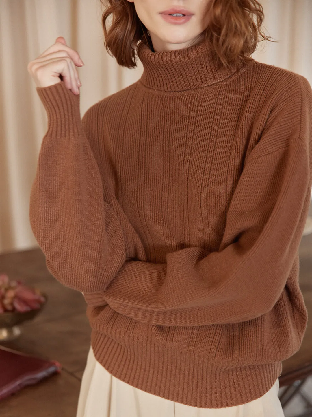 Aila Thick Turtleneck Knit Sweater sold by Simple Retro product image thumbnail 4