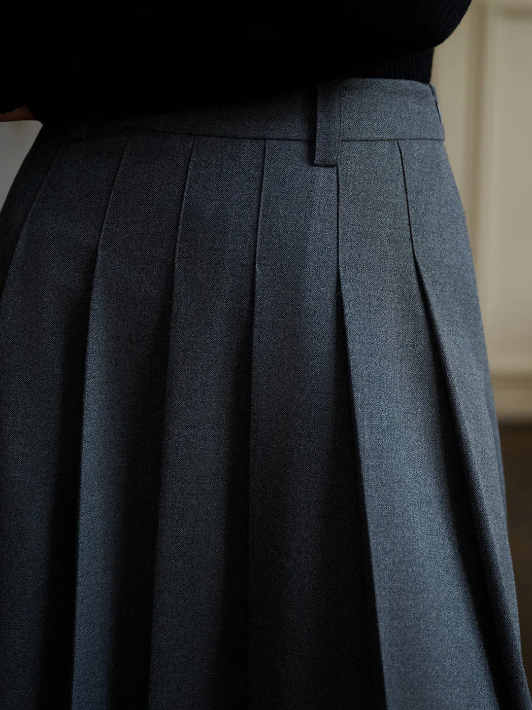 Linda Versatile Silhouette A-line Pleats Skirt sold by Simple Retro product image thumbnail 5