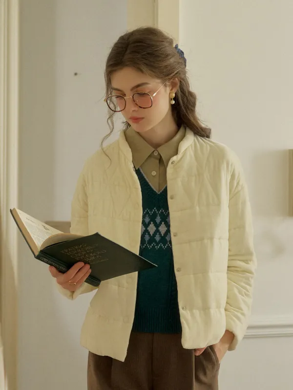 Marianna Classic Mockneck Short Down Jacket sold by Simple Retro