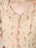 【Final Sale】Harlee Retro Wave V-Neck Floral Blouse sold by Simple Retro