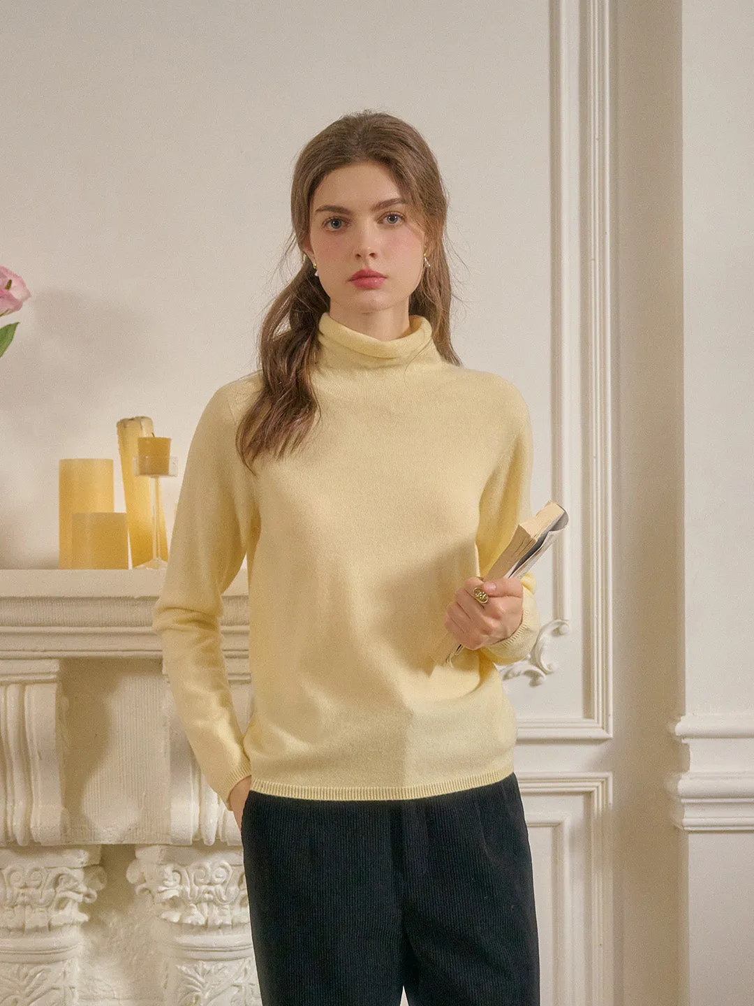 Scarlett Versatile Mockneck 100% Wool Sweater sold by Simple Retro product image thumbnail 3