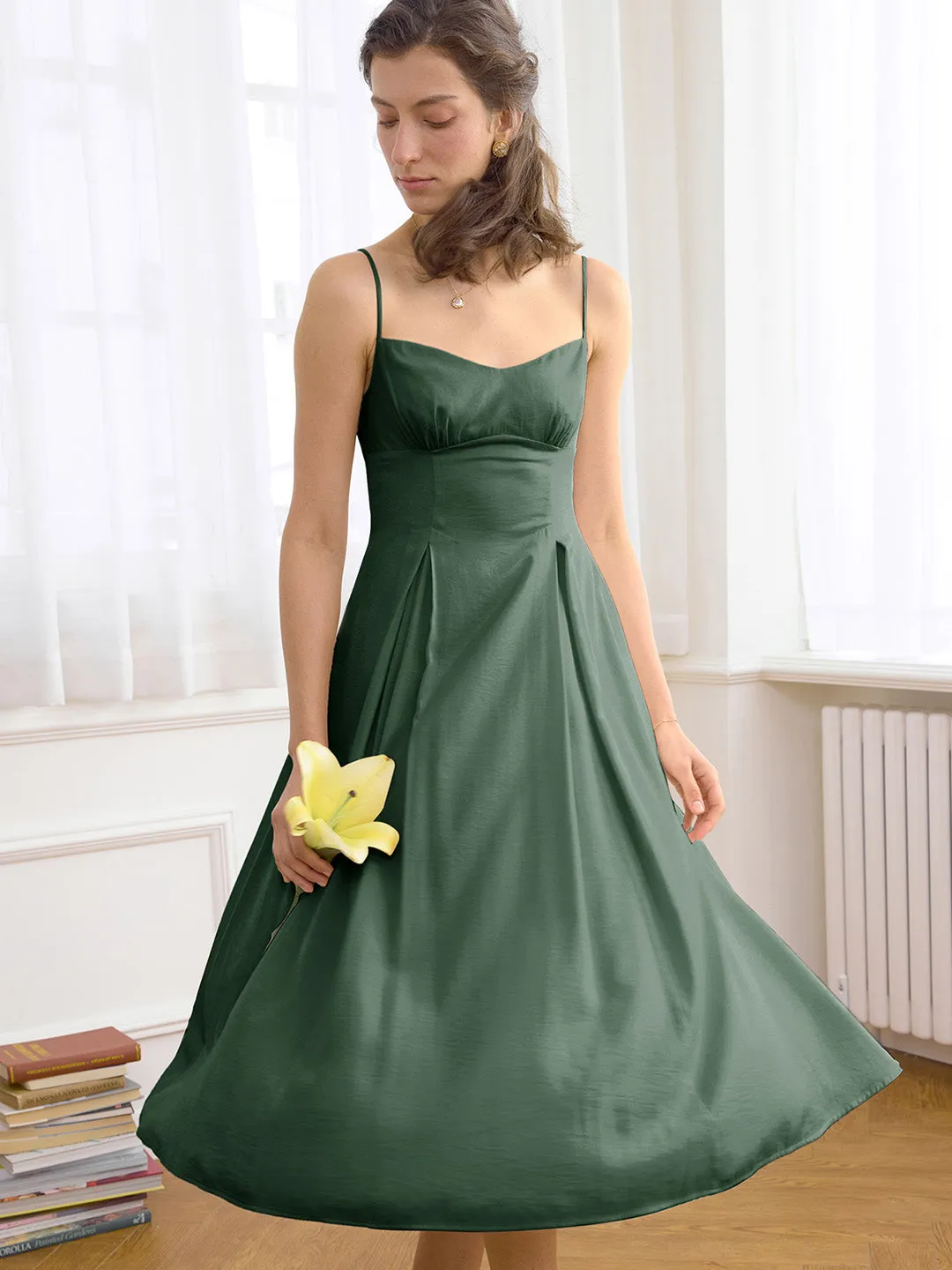 【Final Sale】Marleigh Elegant Slip Dress sold by Simple Retro product image thumbnail 4