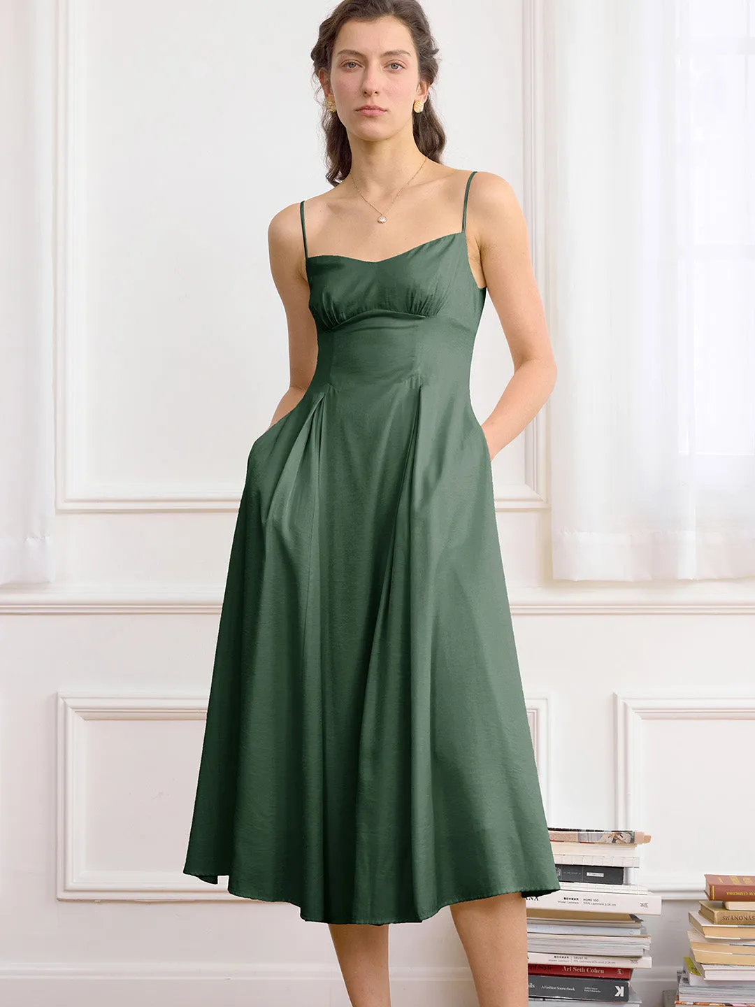 【Final Sale】Marleigh Elegant Slip Dress sold by Simple Retro product image thumbnail 3