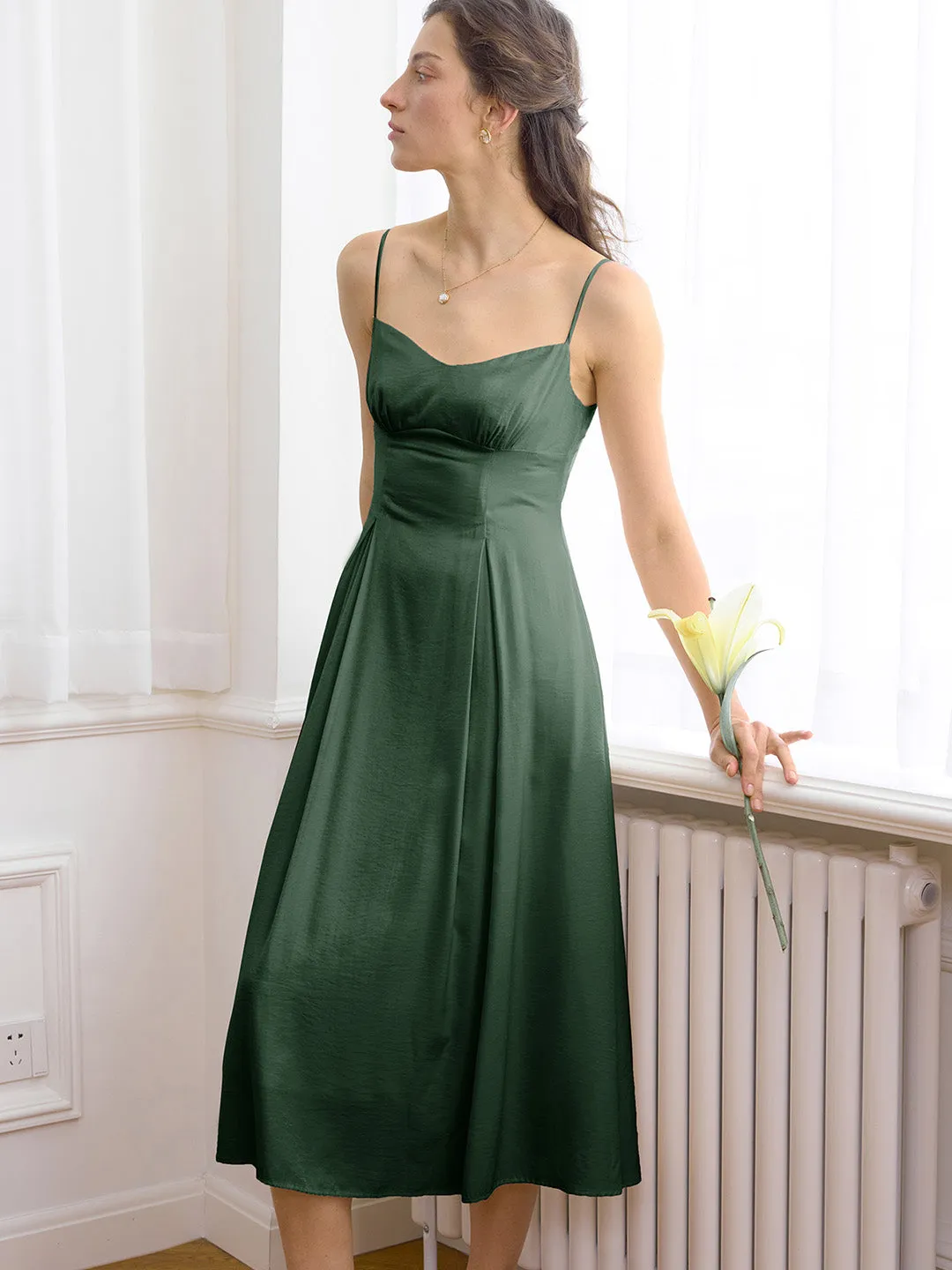 【Final Sale】Marleigh Elegant Slip Dress sold by Simple Retro product image thumbnail 5