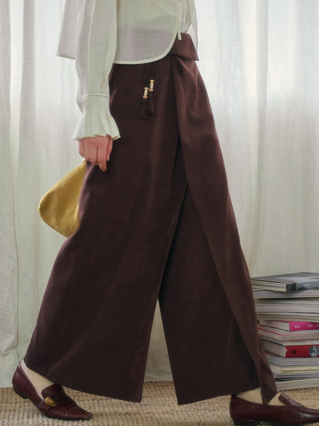 Delilah Tassel Pendant Corduroy Trousers sold by Simple Retro product image thumbnail 4